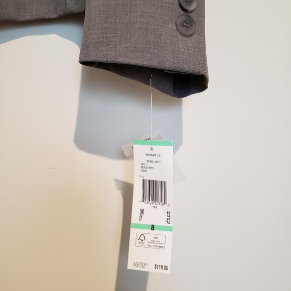 Kasper Lined Gray Jacket - Picture 2 of 4